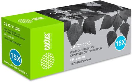 Картридж Cactus CS-C7115XS, C7115X, черный / CS-C7115XS