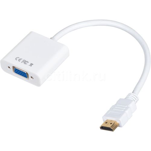 Переходник BE-HDMI-M TO VGA-F, HDMI (m) — VGA (f), 0.1м, белый — цена и наличие Переходник BE-HDMI-M TO VGA-F, HDMI (m) — VGA (f), 0.1м, белый