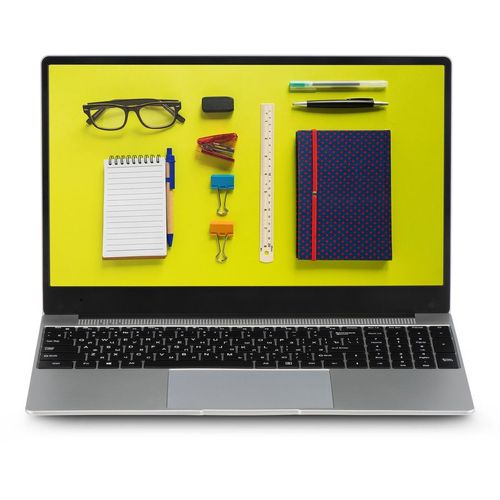 Ноутбук AZERTY Story RB-1550, 15.6", IPS, Intel Celeron N5095 2ГГц, 4-ядерный, 8ГБ DDR4, 128ГБ SSD, Intel UHD Graphics, Windows 11 Pro, серебристый [120-0675]