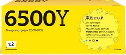 Картридж T2 TC-X6500Y, 106R01603, желтый / TC-X6500Y