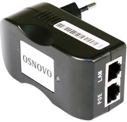 Инжектор PoE OSNOVO Midspan-1/151A 10/100BASE-T 15.4Вт 100-240В (АС)
