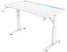 Изображение товара Стол игровой ZONE 51 Runway 120, с регулировкой высоты, ЛДСП, белый