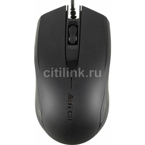 Мышь проводная A4TECH OP-760, оптическая, USB, 1200dpi, черный