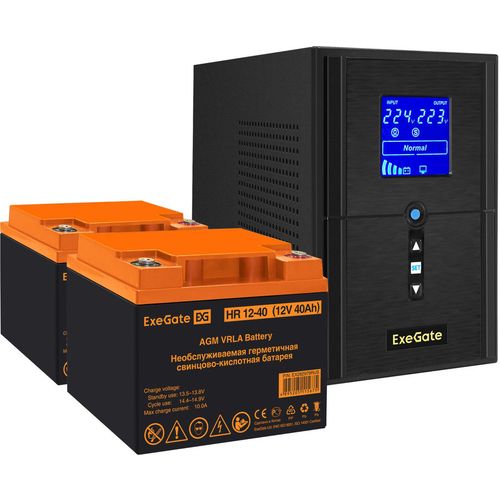 ИБП EXEGATE SineTower SZ-1000.LCD.AVR.2SH.1C13.USB, 1000ВA [ex296794rus]