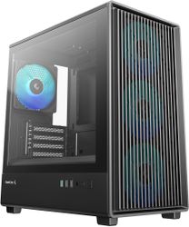 Изображение товара Корпус mATX DeepCool CC350 4F, Mini-Tower, без БП,  черный [r-cc350bkana4-g]