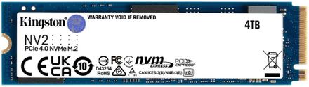 4ТБ SSD накопитель Kingston NV2 SNV2S/4000G M.2 2280, PCIe 4.0 x4, NVMe, M.2
