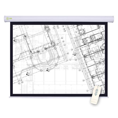 Экран Cactus Motoscreen CS-PSM-180×180, 180х180 см, 1:1, настенно-потолочный