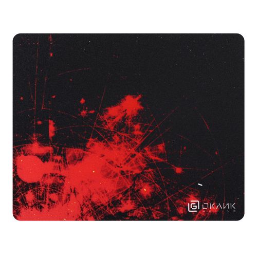 Коврик для мыши Oklick OK-F0252 (S) рисунок/красные частицы, нейлоновая ткань, 250х200х3мм