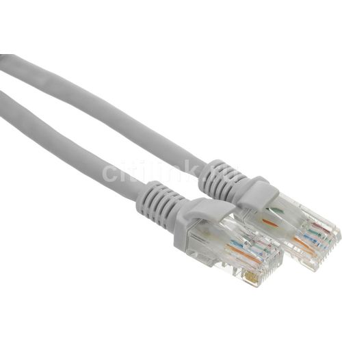 Патч-корд CABLEXPERT PP30-1M литой (molded), U/UTP, кат.5E, 1м, 4 пары, 24AWG, медь, многожильный, серый
