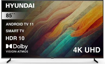 85" Телевизор Hyundai H-LED85BU7007, 4K Ultra HD, черный, СМАРТ ТВ ...