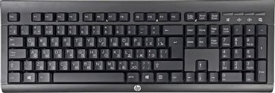 Клавиатура HP K2500,  USB, Радиоканал, черный [e5e78aa]
