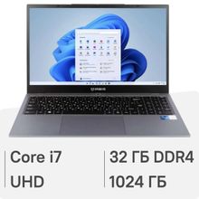 Изображение товара Ноутбук IRBIS SmartBook 15NBP3512_G3T 15.6", IPS, Intel Core i7 13620H 2.4ГГц, 10-ядерный, 32ГБ DDR4, 1ТБ SSD, Intel UHD Graphics, Windows 11 Pro, серый