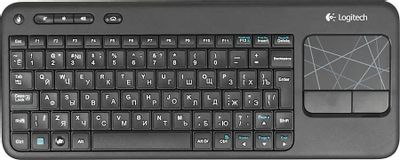 Клавиатура Logitech K400,  USB, Радиоканал, черный [920-007145]