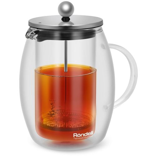 Френч-пресс Rondell Calypso RDS-1821, 0.6л, прозрачный