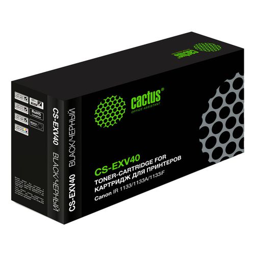 Картридж Cactus CS-EXV40, C-EXV40, черный / CS-EXV40
