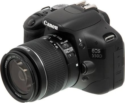 Зеркальный фотоаппарат Canon EOS 550D kit ( EF-S18-55MM IS f/3.5 - f/5.6 IS), черный