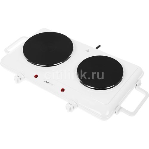 Настольная плита электрическая CLATRONIC DKP 3583 weiss, эмалированный металл, белый [271699]