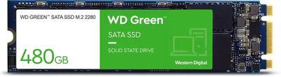 SSD накопитель WD Green WDS480G3G0B 480ГБ, M.2 2280, SATA III,  M.2