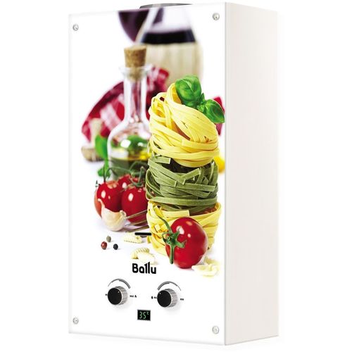 Водонагреватель проточный Ballu Fiery Glass Pasta GWH 10, газовый