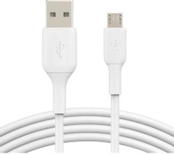 Изображение товара Кабель Belkin micro USB (m) - USB (m), 1м, белый, надежный для устройств