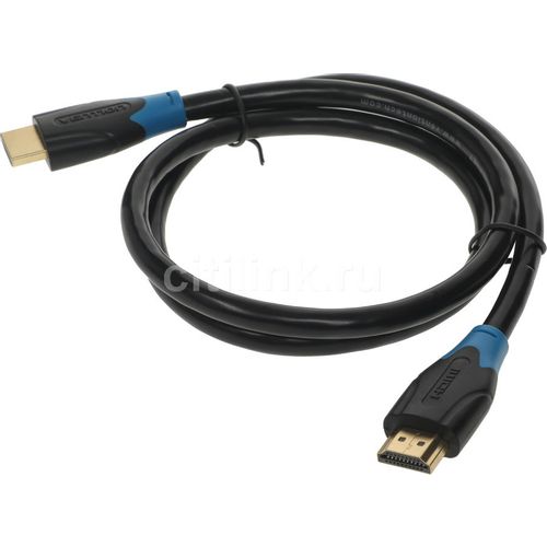 Кабель аудио-видео VENTION AACBE, HDMI (m) - HDMI (m), ver 2.0, 0.75м, GOLD, черный
