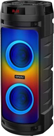 Музыкальный центр Ginzzu GM-219, 50Вт, с караоке, Bluetooth, FM, USB, micro SD, черный