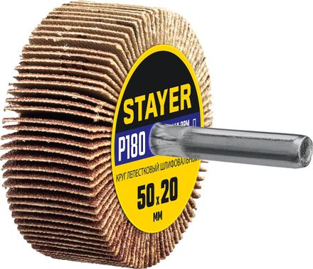 Лепестковый шлифкруг Stayer 36607-180,  универсальный