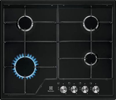 Газовая варочная панель Electrolux EGS6424K, независимая, черный ...
