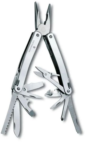 Мультитул Victorinox SwissTool Spirit X, 35 функций,  серебристый [3.0235.l]