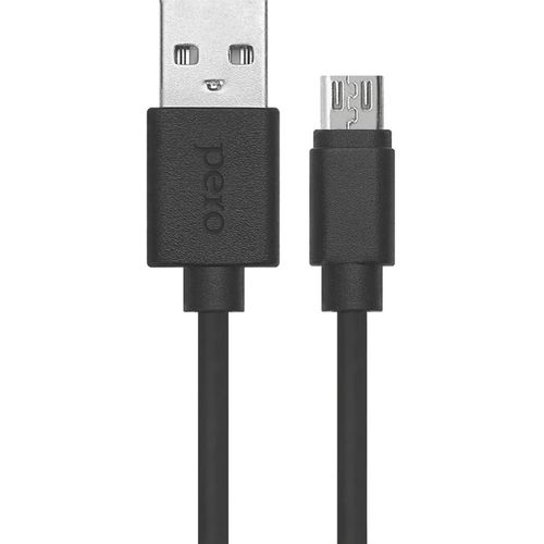 Кабель PERO DC-03, micro USB (m) - USB (m), черный [prdc-03mu2mb]