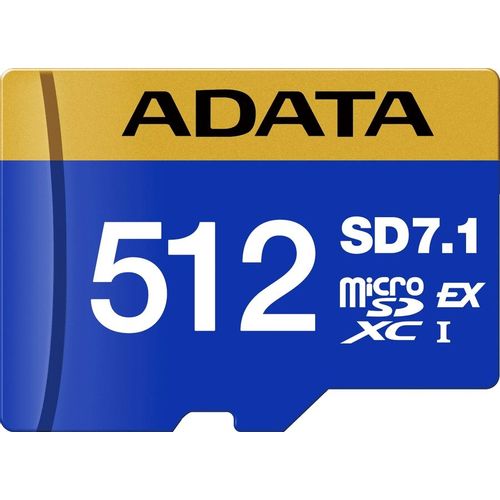 Карта памяти microSDXC UHS-III A-Data Premier Extreme 512 ГБ, 800 МБ/с, Class 10, UD512GEX3L1-C, 1 шт., без адаптера