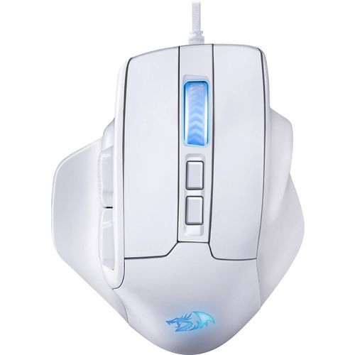 Мышь проводная Redragon Bullseye, игровая, оптическая, USB, 12400dpi, белый [71861]