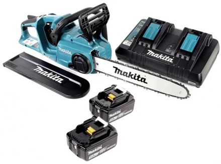 Цепная пила Makita DUC353PT2, аккумуляторная, 18В, 5Ач, с одним аккумулятором