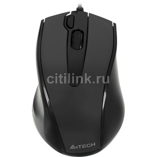 Мышь проводная A4TECH V-Track Padless N-500F, оптическая, USB, 1200dpi, черный