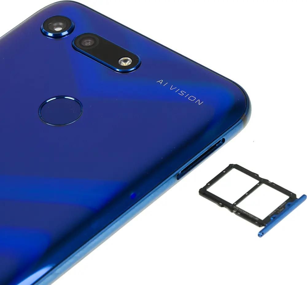 Характеристики Смартфон Honor View 20 128Gb, синий (1123386) смотреть в  СИТИЛИНК