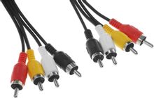 Изображение товара Кабель аудио-видео REXANT 17-0305 5м 4хRCA (m) - 4хRCA (m), серебристый