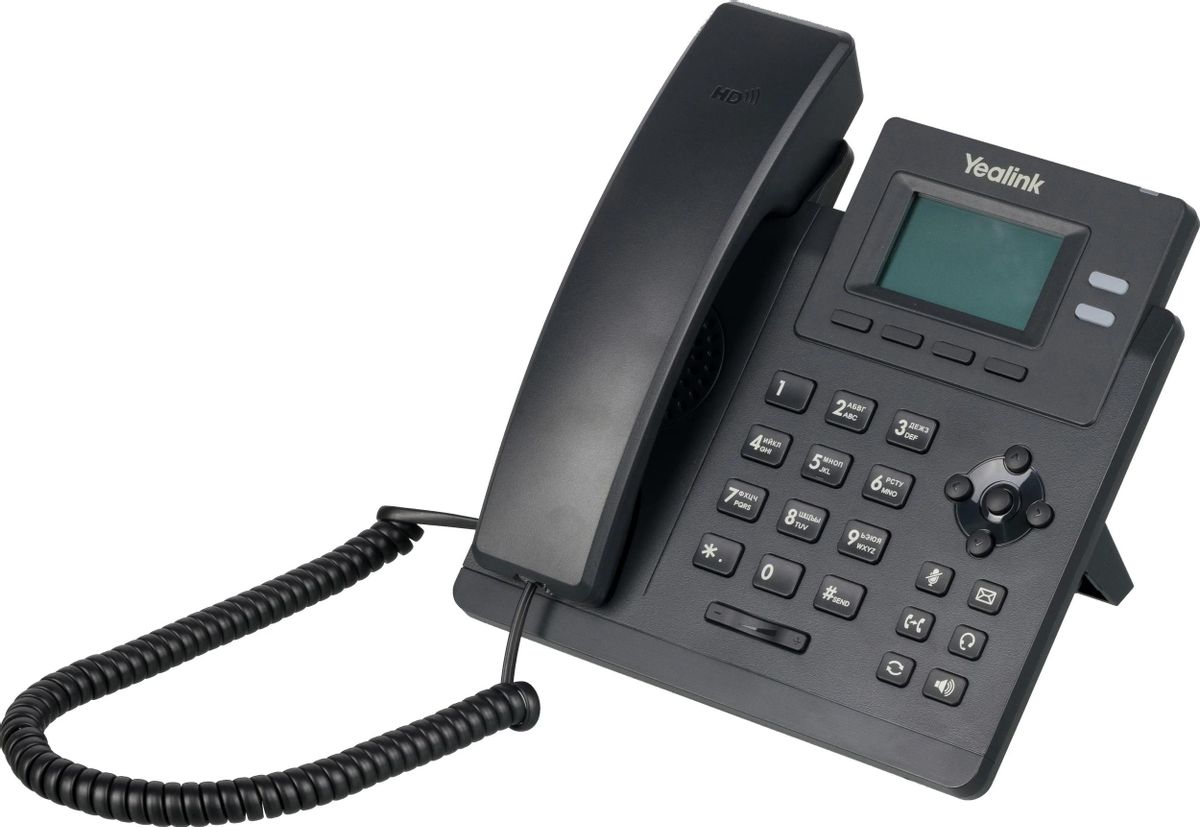 IP телефон Yealink SIP-T31P с блоком питания – купить в Ситилинк