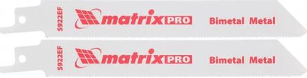 Набор пилок MATRIX 782009, по металлу, 125мм, 1.4 мм, 2шт