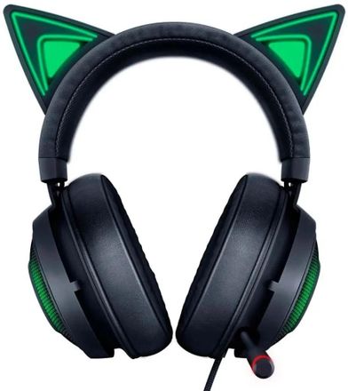 Гарнитура игровая Razer Kraken Kitty Ed.,  для компьютера, мониторные,  проводные, черный [rz04-02980100-r3m1]