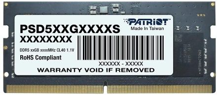 Оперативная память Patriot PSD532G48002S DDR5 - 1x 32ГБ 4800МГц, для ноутбуков (SO-DIMM), Ret