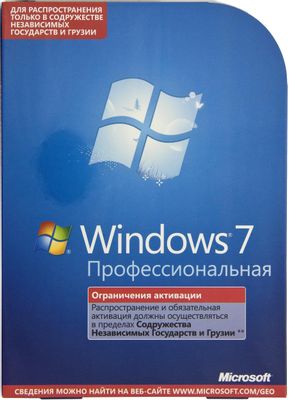 Операционная система Microsoft Windows 7 Professional 32/64 bit Rus BOX ...