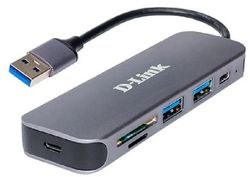 Хаб (разветвитель) D-Link DUB-1325/A2A, серый