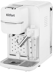 Капсульная кофеварка KitFort КТ-7253, цвет: белый