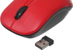 Мышь беспроводная Oklick 525MW, USB, черный и красный