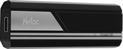 2ТБ Внешний диск SSD NETAC ZX10 NT01ZX10-002T-32BK, USB-C, запись