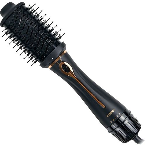 Фен-щетка CENTEK CT-2063, 1200Вт, черный и розовое золото