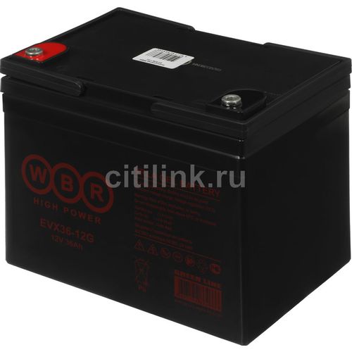 Аккумуляторная батарея WBR EVX36-12G для ИБП, 12В, 36Ач [evx36-12g wbr]