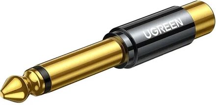 Адаптер аудио UGREEN AV169,  Jack 6.3 (m) -  RCA (f),  0.05м, GOLD,  ф/фильтр,  золотистый [80731]
