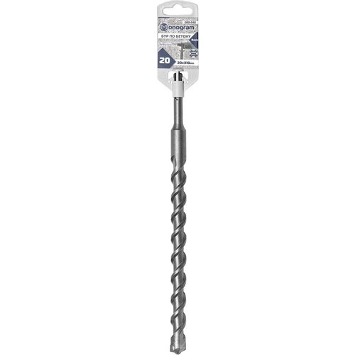 Бур MONOGRAM 088-048, по бетону/кирпичу/камню, 20мм, SDS-PLUS, 1шт
