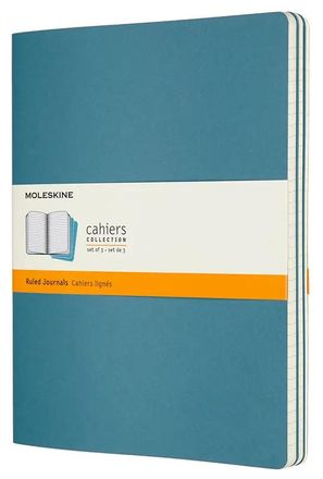Блокнот Moleskine Cahier Journal,  120стр,  без разлиновки,  голубой [ch023b44]